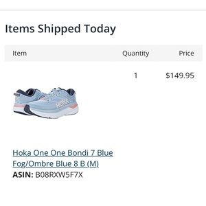 Hoka one one bondi 7 tennis shoes